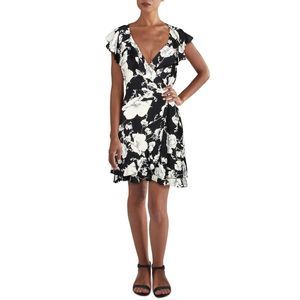Free People Womens Floral Print  Wrap Dress